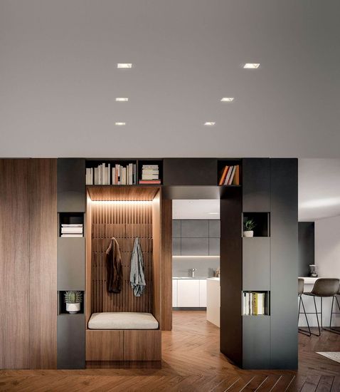 Fabas Luce LED Spot Crio square 100x82mm 11W Warmweiß Weiß 2700K dimmbar