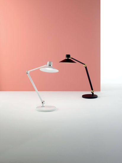 Fabas Luce LED Tischleuchte Panarea 850x780mm 10W steuerbare Lichtfarbe Schwarz dimmbar