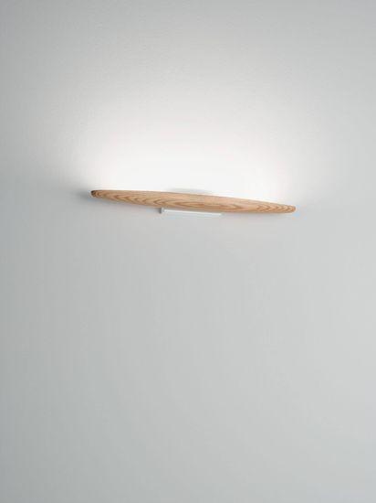 Fabas Luce LED Wandleuchte Ribot 60x90mm 17W Warmweiß Eichenholz dimmbar