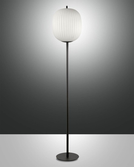 Fabas Luce Stehleuchte Domizia E27 Ø320mm Schwarz