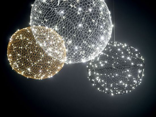 Fabas Luce LED Pendelleuchte Sumter Ø500mm 18W Warmweiß Weiß dimmbar