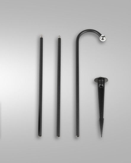 Fabas Luce Armanda LED Spot - Set inkl. Erdspieß / Akku 3W  dimmbar warmweiß Schwarz 3742-72-101