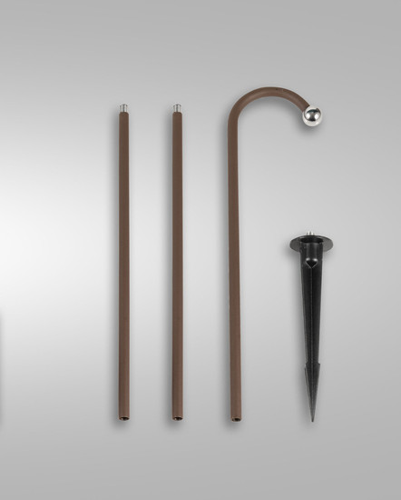 Fabas Luce Armanda LED Spot - Set inkl. Erdspieß / Akku 3W  dimmbar warmweiß Rostbraun 3742-72-361