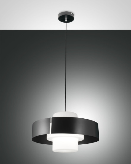 Fabas Luce Loto E27 Pendelleuchte Anthrazit 3750-40-282