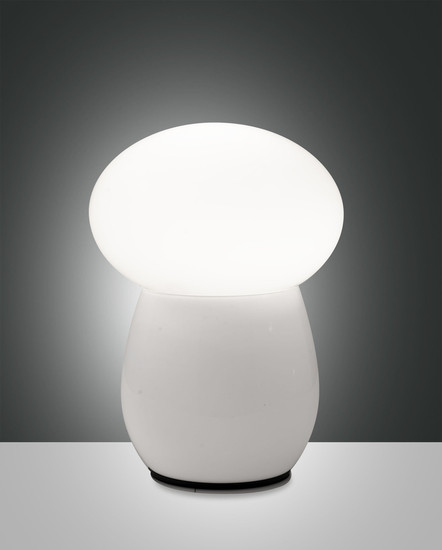 Fabas Luce Freddy E27 Tischleuchte dimmbar Weiss 3752-30-102