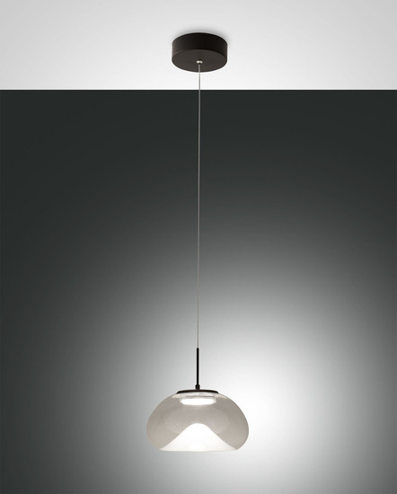 Fabas Luce Brena LED Pendelleuchte 10W dimmbar steuerbare Lichtfarbe Transparent 3755-41-241
