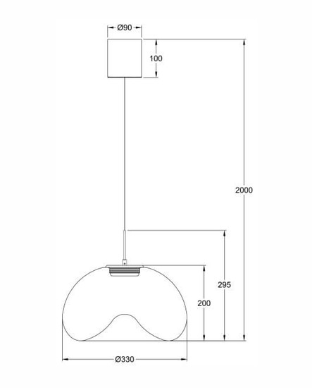 Fabas Luce LED Pendelleuchte Brena 14W dimmbar 2700/3000/4000K CCT warm-/neutralweiss Cognac Metall Glas Ø33cm