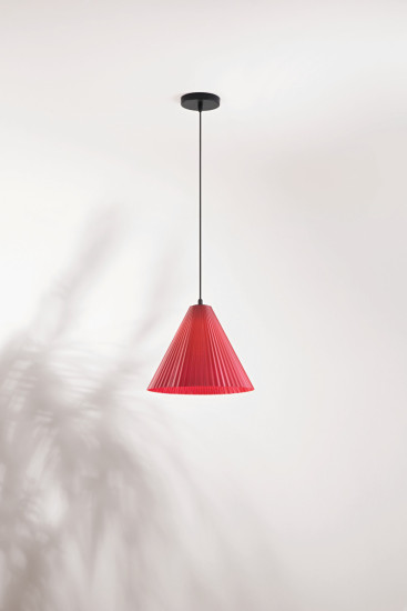 Fabas Luce Cone E27 Pendelleuchte Bordeaux 3758-40-133