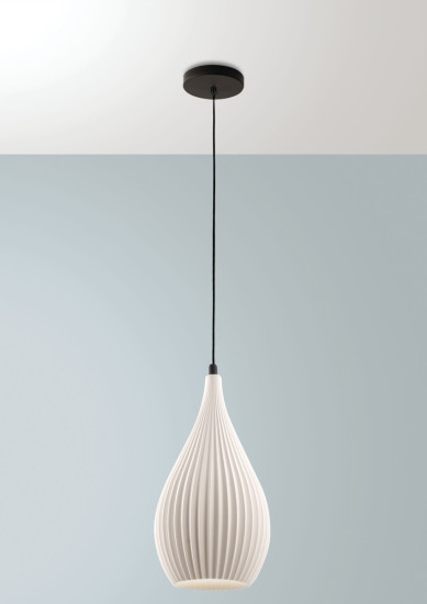 Fabas Luce Lisa E27 Pendelleuchte Weiss 3759-40-102