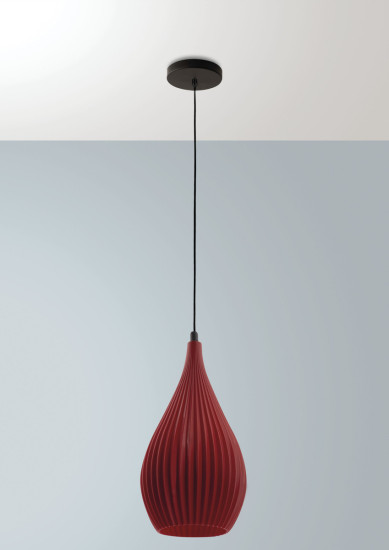 Fabas Luce Lisa E27 Pendelleuchte Bordeaux 3759-40-133