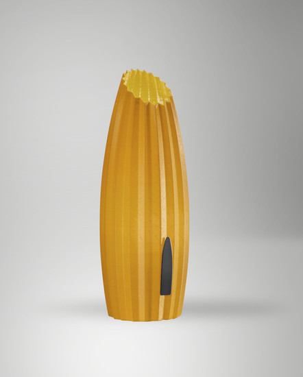 Fabas Luce Nadine G9 Tischleuchte dimmbar Senffarbe 3760-30-367