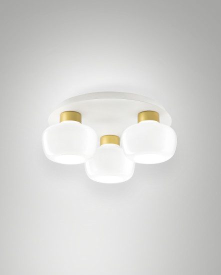 Fabas Luce Kino LED Deckenleuchte 36W dimmbar warmweiß Weiss 3767-65-102