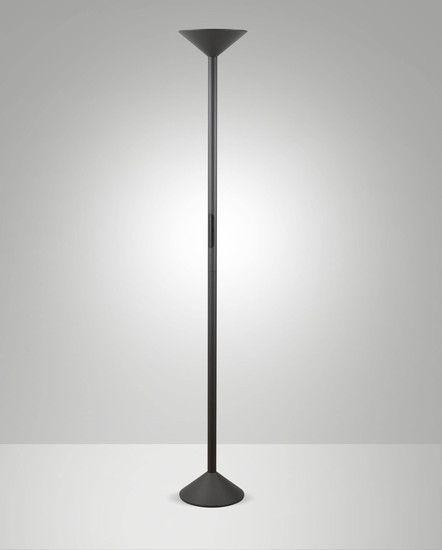 Fabas Luce LED Stehleuchte Tratto 50W dimmbar 2700/3200/4000K CCT warm-/neutralweiss Anthrazit Metall 176cm