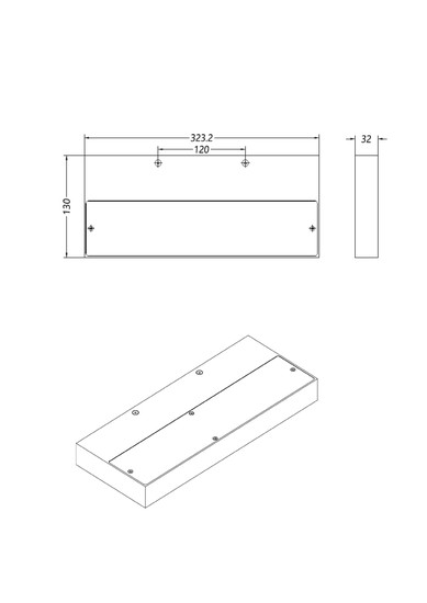 Fabas Luce LED Wandleuchte Guia 36W 3000K warmweiss Schwarz Metall 32x13cm