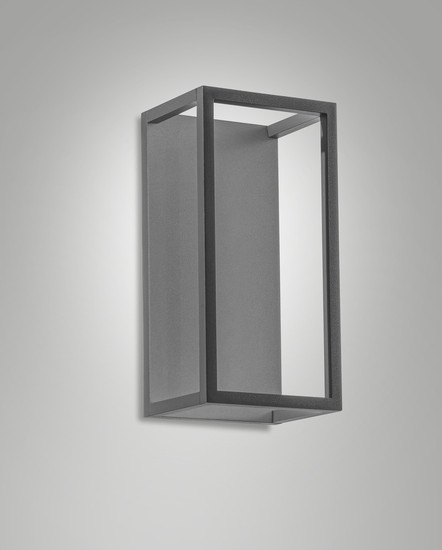 Fabas Luce SPIRIT DARK GREY LED Wandleuchte 8W warmweiß Dunkel Grau 6535-21-294