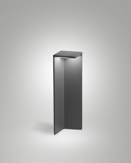 Fabas Luce FOLD DARK GREY LED Poller / Solar 2,7W dimmbar warmweiß Dunkel Grau 6538-10-299