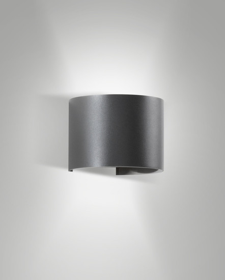 Fabas Luce CODY DARK GREY LED Wandleuchte 12W warmweiß Dunkel Grau 6542-21-294