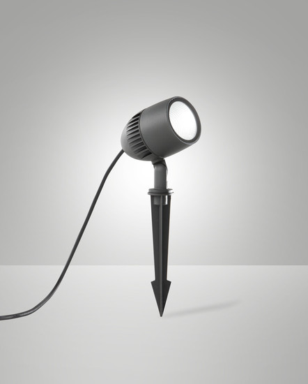 Fabas Luce BORIS DARK GREY LED Erdspieß 8W warmweiß Dunkel Grau 6550-71-294