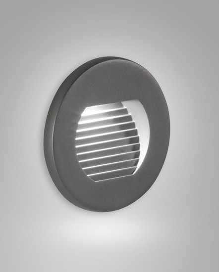 Fabas Luce WINK DARK GREY LED Stufenbeleuchtung 3W warmweiß Dunkel Grau 6573-02-294