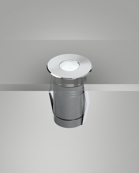 Fabas Luce TULIP 2 SIVER LED Außeneinbauleuchte 3W warmweiß Edelstahl 6903-02-314