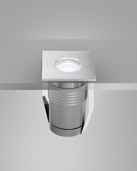 Fabas Luce APACHE 2 SILVER LED Außeneinbauleuchte 6.5W warmweiß Edelstahl 6906-02-414