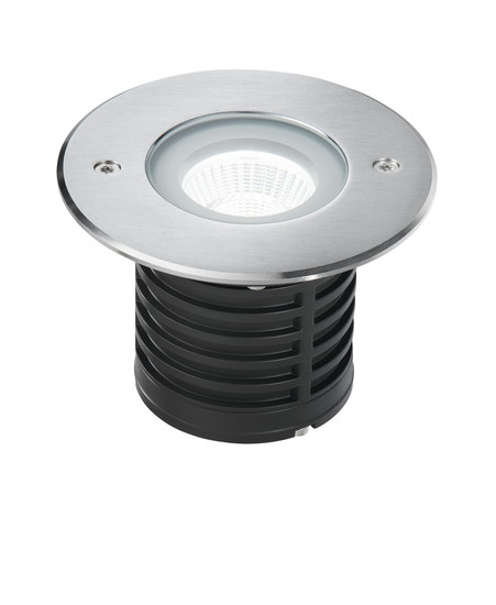 Fabas Luce IRVING 2 SILVER LED Außeneinbauleuchte 7.8W warmweiß Edelstahl 6907-02-414