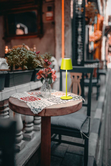 FHL Viletto LED Tischleuchte 2W dimmbar Akku warmweiss hellgrün 850410