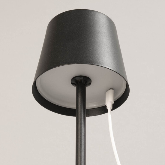 FHL Roxi LED Tischleuchte 1,5W dimmbar Akku CCT einstellbare Lichtfarbe sandschwarz 850503