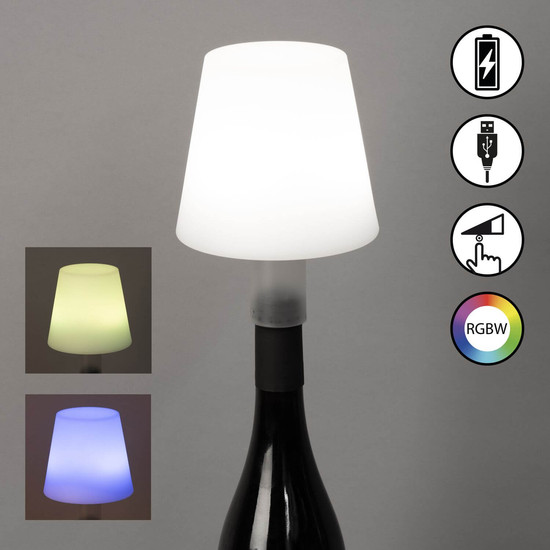 FHL Fiocco LED Tischleuchte 1,5W dimmbar Akku warmweiss weiß 850505