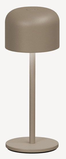 FHL Finley LED Tischleuchte 1W dimmbar Akku warmweiss grau-braun 850719