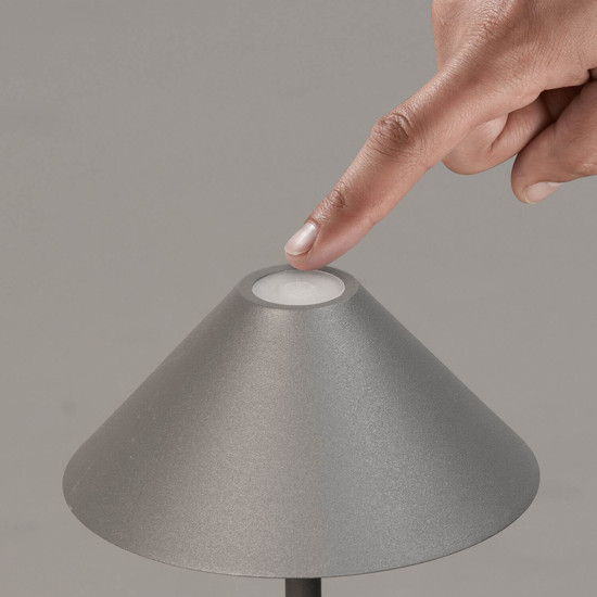 FHL Prato LED Tischleuchte 1W dimmbar Akku warmweiss sandgrau 850721