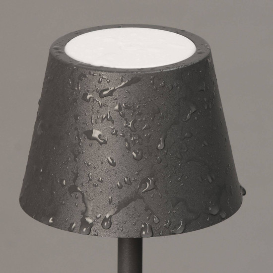 FHL Salerno LED Tischleuchte 1,5W dimmbar Akku CCT einstellbare Lichtfarbe sandgrau 850746