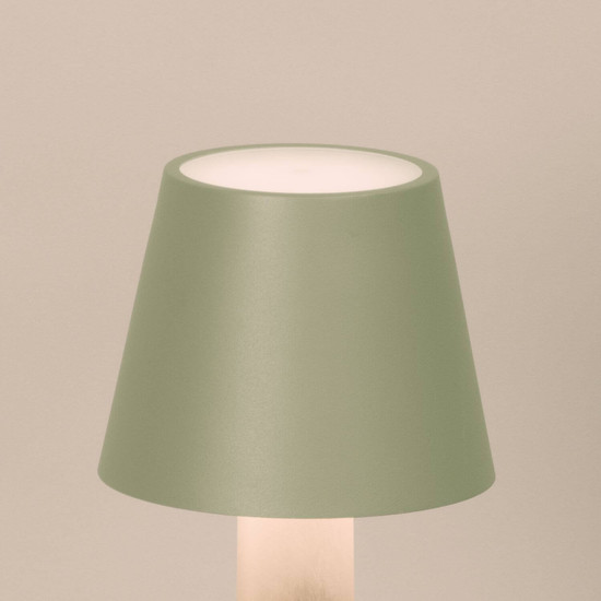 FHL Fiocco LED Tischleuchte 2W dimmbar Akku CCT einstellbare Lichtfarbe salbeigrün 850819