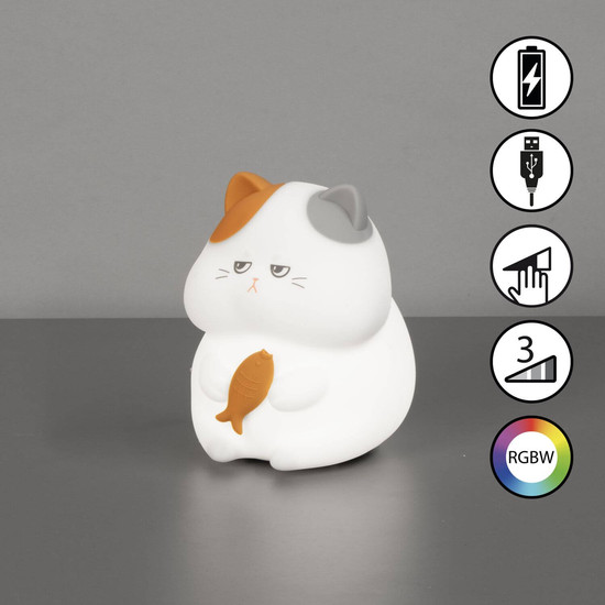 FHL Garfield LED Tischleuchte 0,4W dimmbar Akku warmweiss weiß 850853