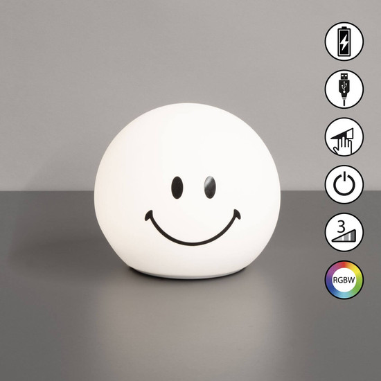 FHL GlowMoji LED Tischleuchte 0,3W dimmbar Akku warmweiss weiß 850865