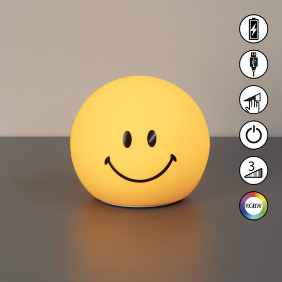 FHL GlowMoji LED Tischleuchte 0,3W dimmbar Akku warmweiss gelb 850866