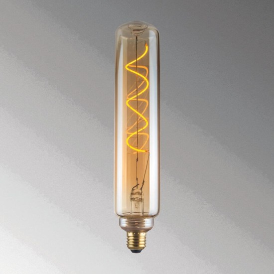 FHL Cozy LED LED Retro Lampe, Filament Röhre-Leuchtmittel E27 4W Extra-warmweiss bernstein amber
