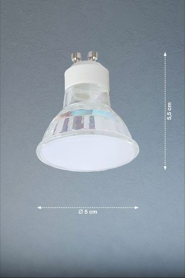 FHL LED 2er-Pack LED Spot-Lampe wie 35W Halogenstrahler GU10 4W warmweiss klar