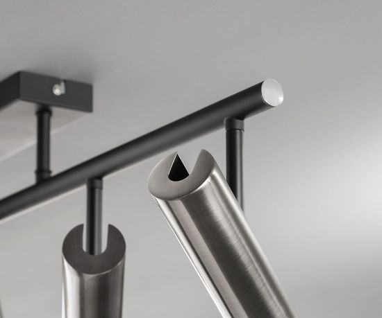 Fischer & Honsel Dean Deckenleuchte 5-fach E27 schwarz 20495