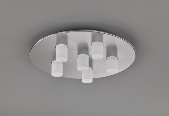 Fischer & Honsel Cap LED Deckenleuchte 6-fach 6x4W warmweiss dimmbar nickel 20666