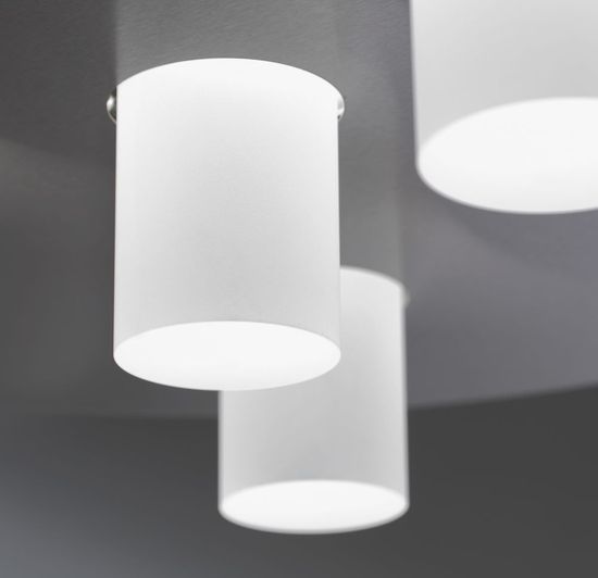 Fischer & Honsel Cap LED Deckenleuchte 6-fach 6x4W warmweiss dimmbar nickel 20666