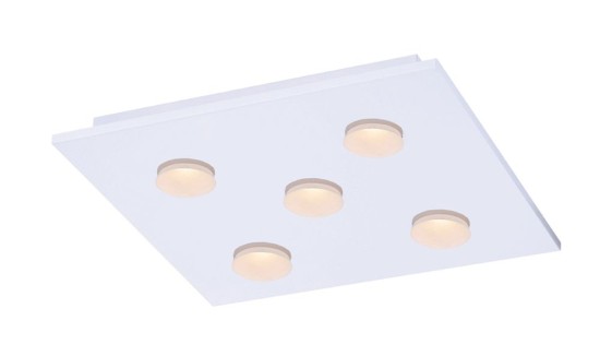 Fischer & Honsel LED Deckenleuchte 5-fach 5x4W warmweiss dimmbar weiß 20684