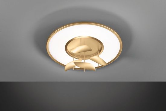 Fischer & Honsel Dane LED Deckenleuchte 33,7W Tunable white steuerbar dimmbar gold + Fernbedienung 20758