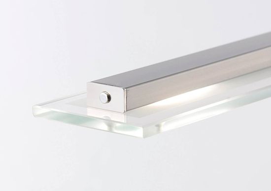 Fischer & Honsel Tenso TW LED Pendelleuchte 4-fach 19,2W Tunable white steuerbar dimmbar Glas teilsatiniert Rand klar nickel 211224