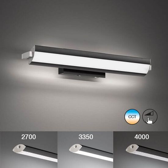 Fischer & Honsel Beat TW LED Wandleuchte 13,2W Tunable white steuerbar dimmbar sandschwarz 30286