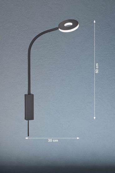 Fischer & Honsel Cama LED Wandspot flex 5,7W warmweiss schaltbar sandschwarz 30432