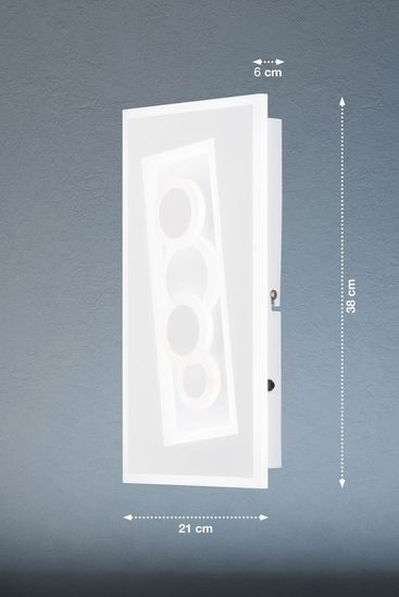 Fischer & Honsel Ratio LED Wandleuchte 16,3W Tunable white steuerbar dimmbar Acryl weiß 30434