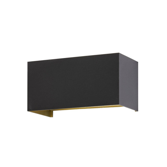 Fischer & Honsel Wallo LED Wandleuchte 4-fach 11,2W warmweiss sandschwarz IP44 30519