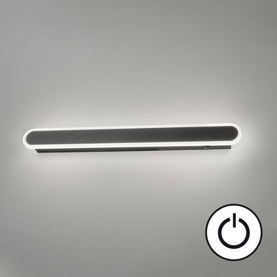 Fischer & Honsel Stretto LED Wandleuchte 15,3W warmweiss schaltbar Acryl sandschwarz 30554
