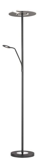 Fischer & Honsel Dent LED Stehleuchte 37W Lesearm Tunable white steuerbar dimmbar Abdeckglas weiß matt schwarz 40318